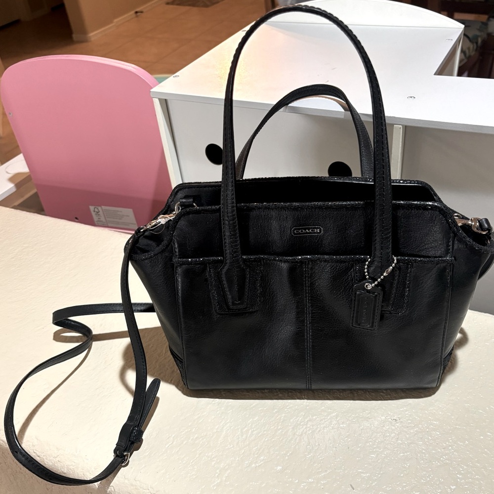 Small black Coach outlet purse